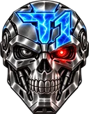 T1 skull logo